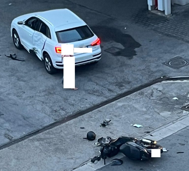 incidente moto mondragone