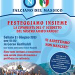 FALCIANO – Tutto pronto per la festa scudetto del Napoli in programma per il 21 giugno