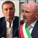 MONDRAGONE – Il nuovo presidente della Provincia Colombiano con Zannini ai funerali del giovane Luigi Petrella