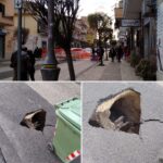 MONDRAGONE – Ennesima voragine, stavolta in Viale Margherita: tratto chiuso ai carri di Carnevale